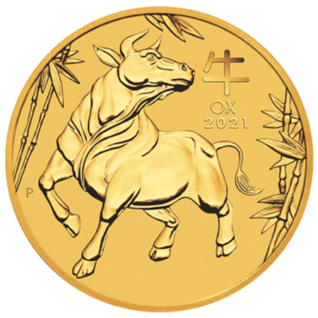2021 1/20oz Lunar III Ox Gold Coin - Perth Mint